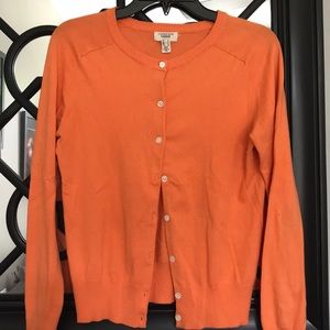 Orange cardigan